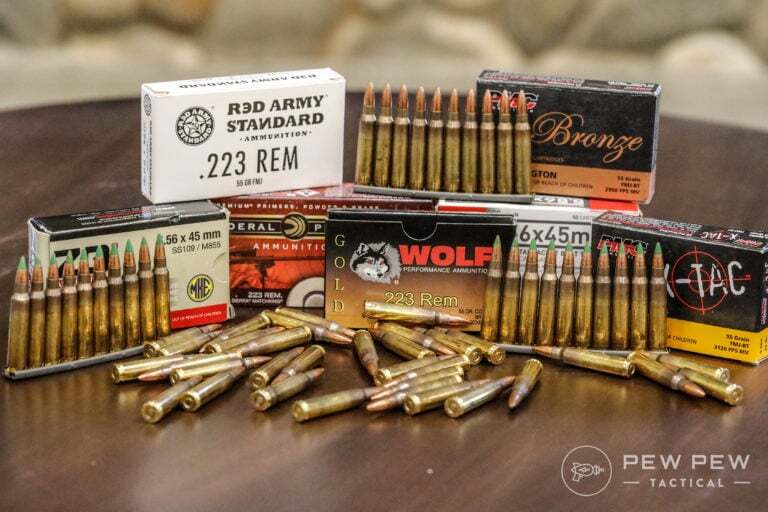 picture of generic 223 rounds for context