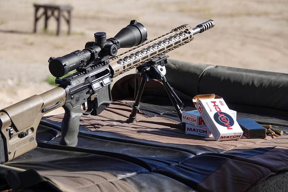 6mm ARC AR-15 rifle configured for precision shooting